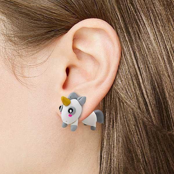 Through Your Ear Unicorn Earrings