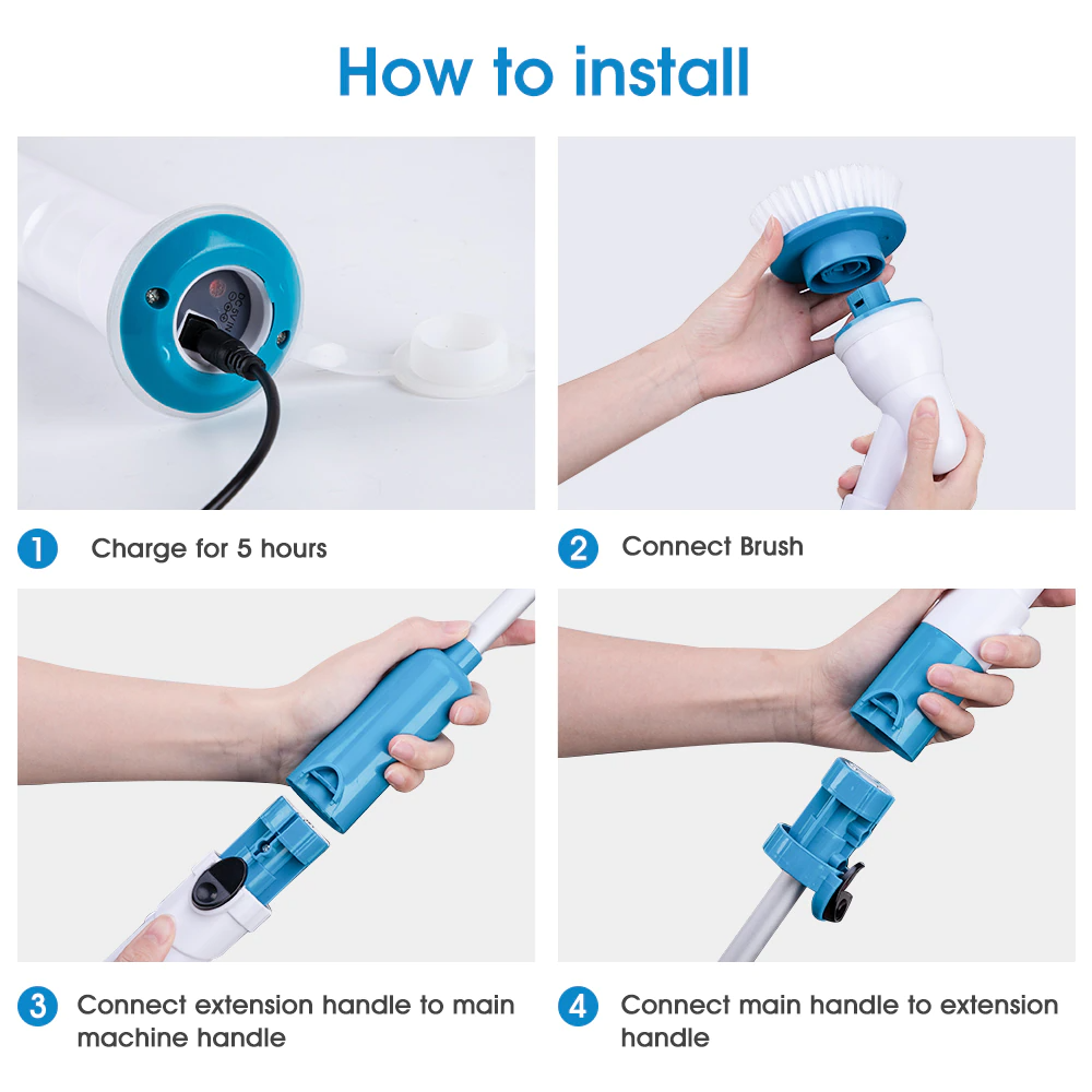 Turbo Scrub® Cordless Cleaning Brush