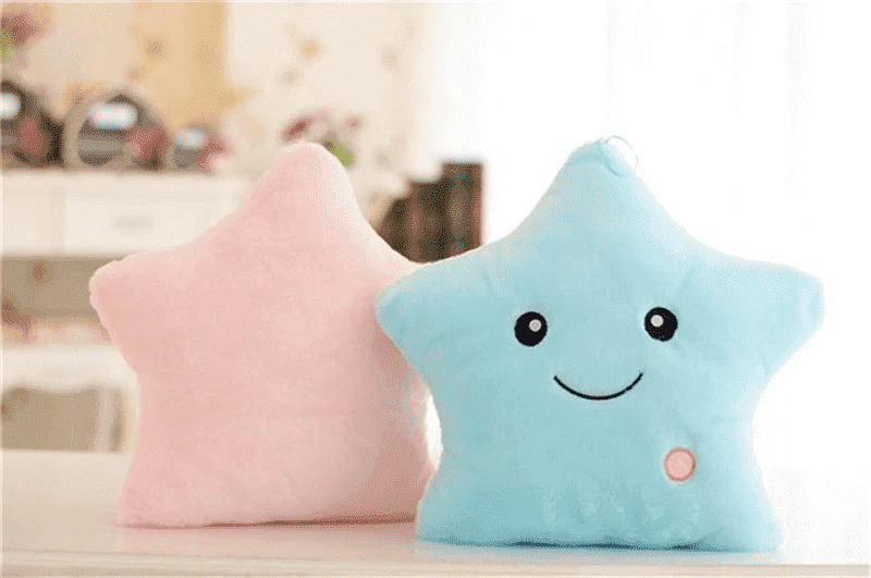 Twinkle Twinkle Glowing Star Pillow - PeekWise