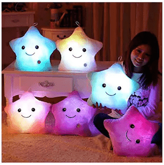 Twinkle Twinkle Glowing Star Pillow - PeekWise