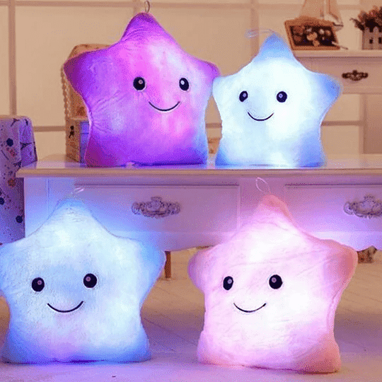 Twinkle Twinkle Glowing Star Pillow - PeekWise