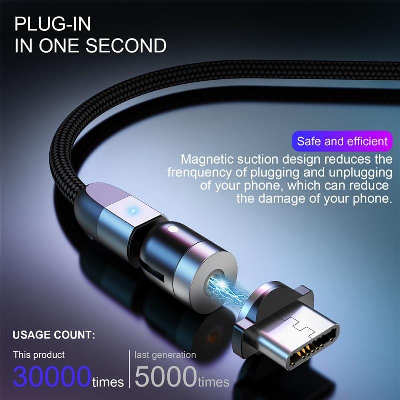 Magnetic Rotatable Charging Cable PeekWise