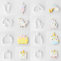 Thumbnail for Unicorn Cookie Cutters (Set of 8)