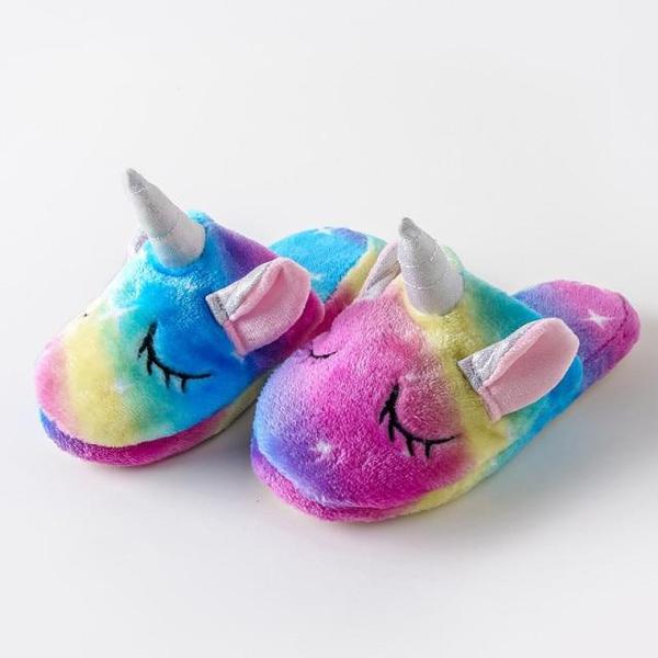 Unicorn Plush Slippers