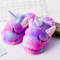 Thumbnail for Unicorn Plush Slippers