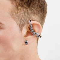 Thumbnail for Unisex Chained Skulls Earrings (Various Color)