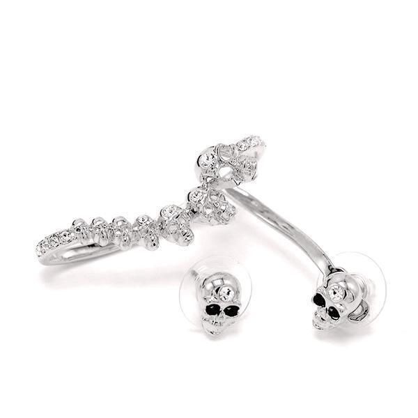 Unisex Chained Skulls Earrings (Various Color)