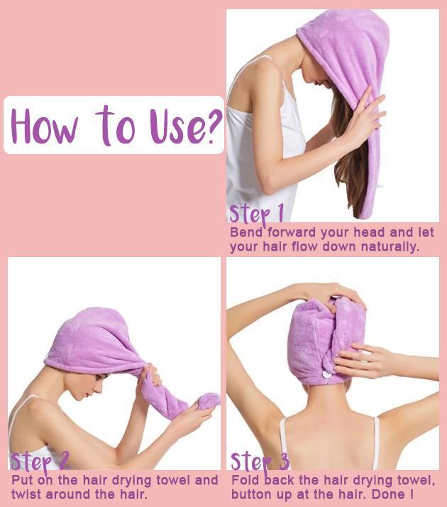 Magic Instant Dry Hair Towel - PeekWise