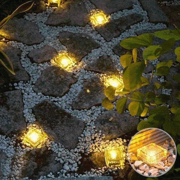Solar-Powered Heavy Duty Brick Path Light - Heavy Duty Outdoor Lights!