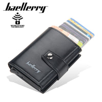 Thumbnail for (Up to 15 cards) Automatic Leather Card Holder with buckle & RFID Protection PeekWise