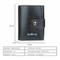 Thumbnail for (Up to 15 cards) Automatic Leather Card Holder with buckle & RFID Protection PeekWise