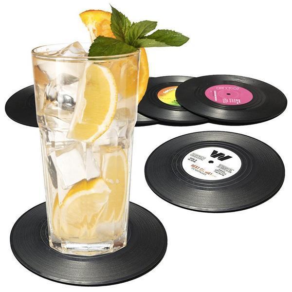 Vinyl Record Coasters