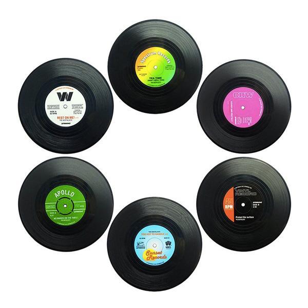 Vinyl Record Coasters