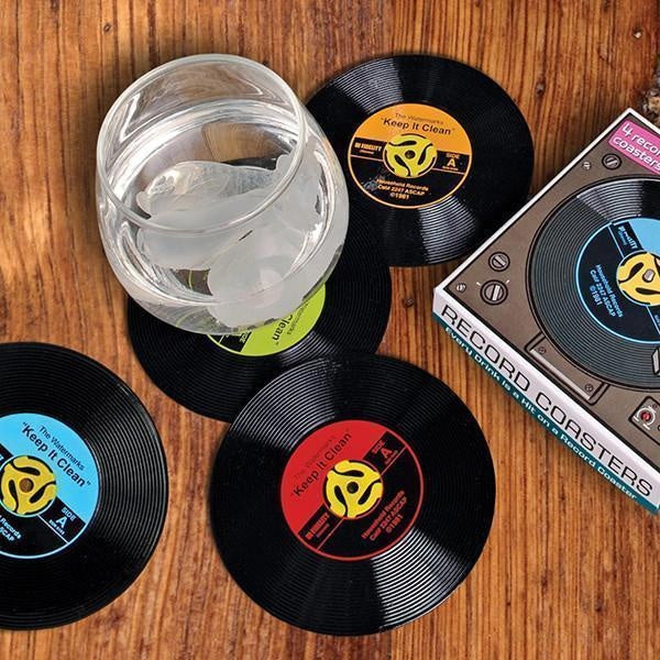 Vinyl Record Coasters