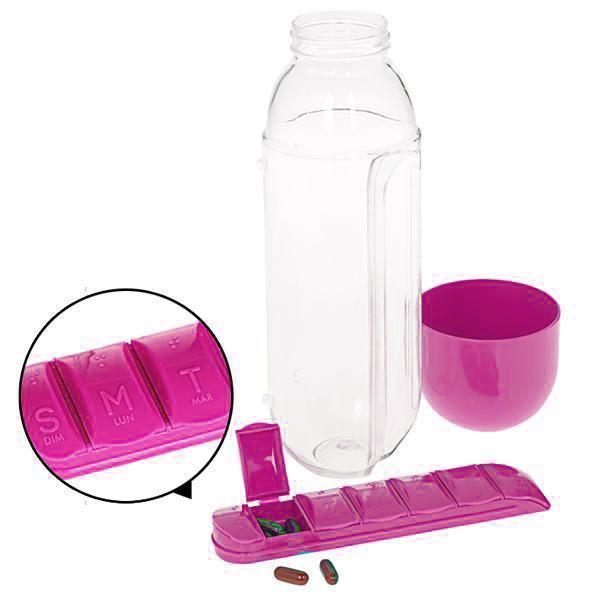 Vitamin Pill Box Water Bottle