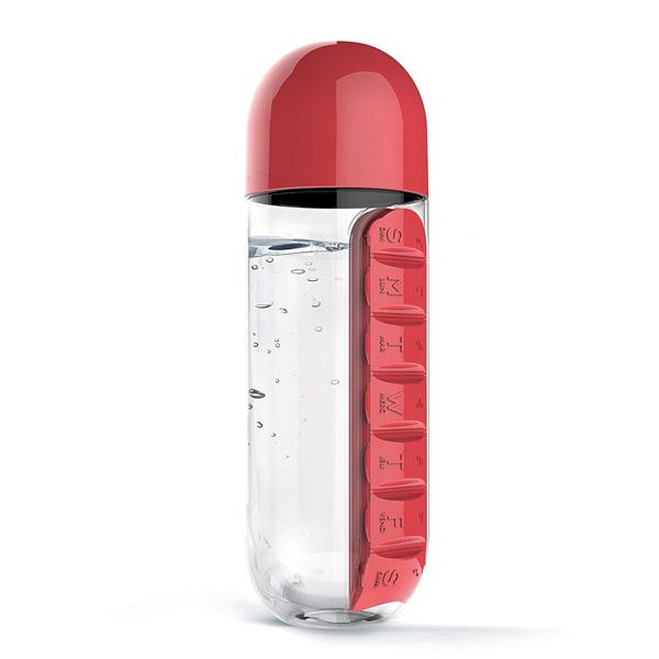 Vitamin Pill Box Water Bottle