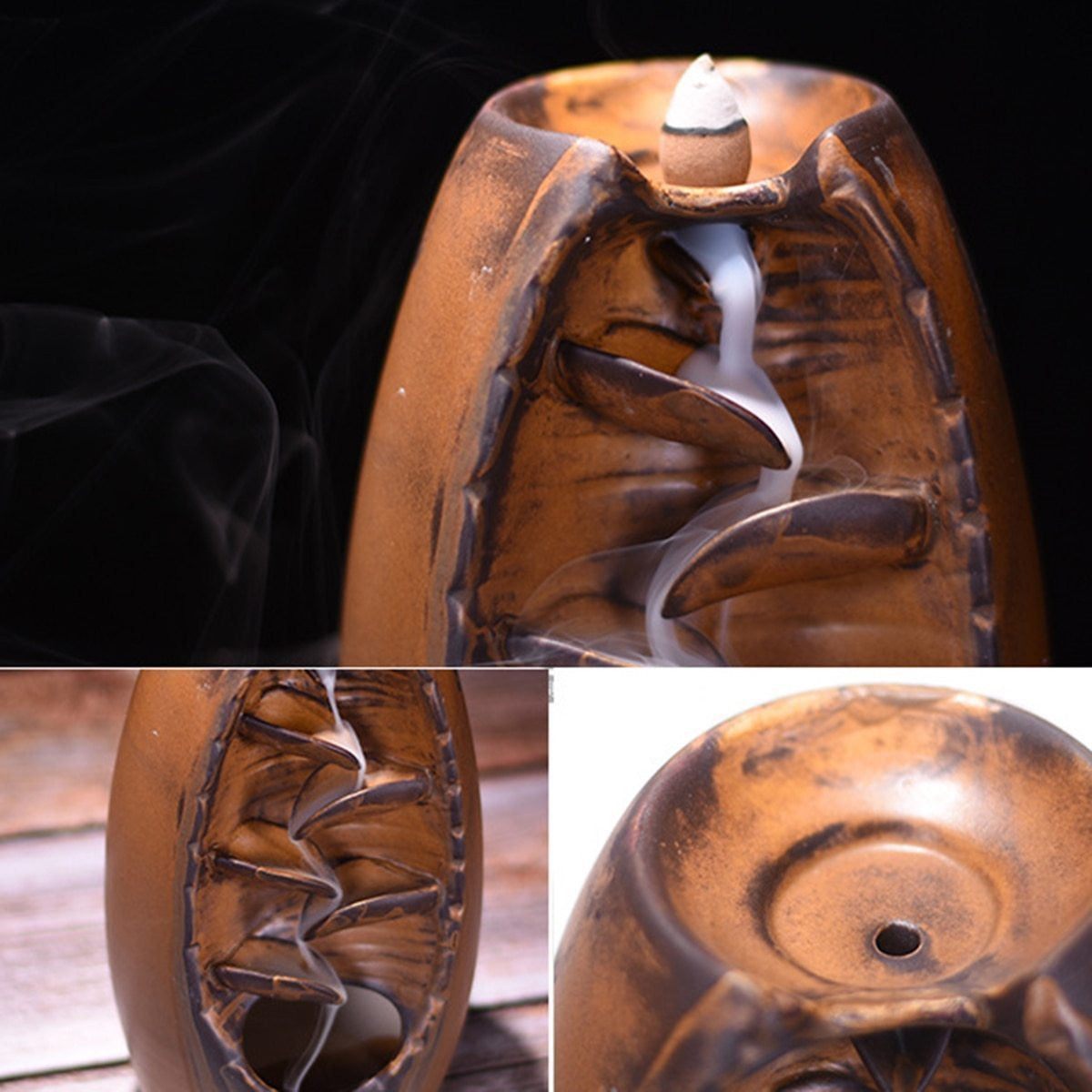 Waterfall Backflow Incense Burner - PeekWise