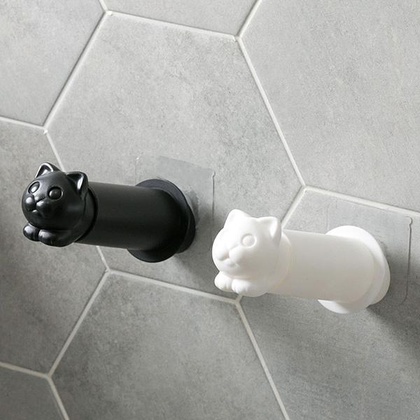 Wall Mounted Cat Toilet Roll Holder Hanger