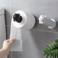 Thumbnail for Wall Mounted Cat Toilet Roll Holder Hanger