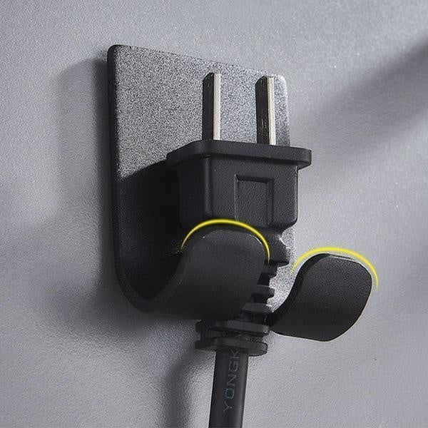 Wall Mounted Hair Dryer And Cord Holder