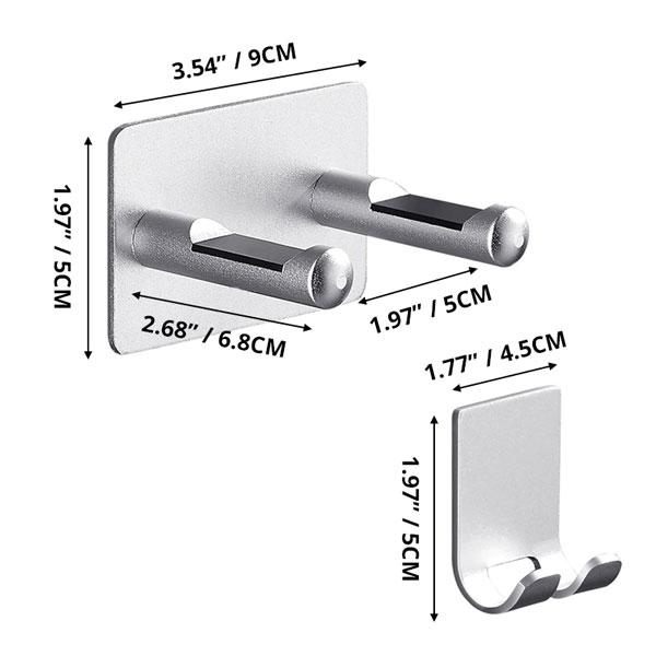 Wall Mounted Hair Dryer And Cord Holder