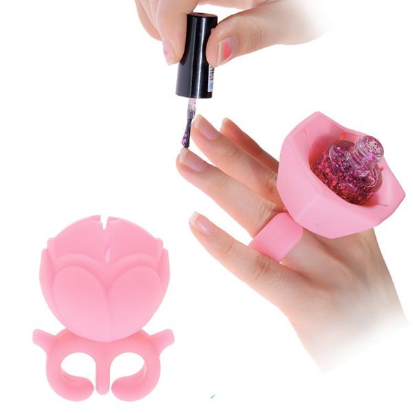 Wearable Nail Polish Holder Ring