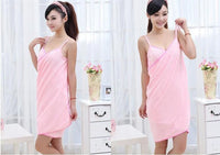 Thumbnail for Wearable Bathrobe Towel Dress - PeekWise