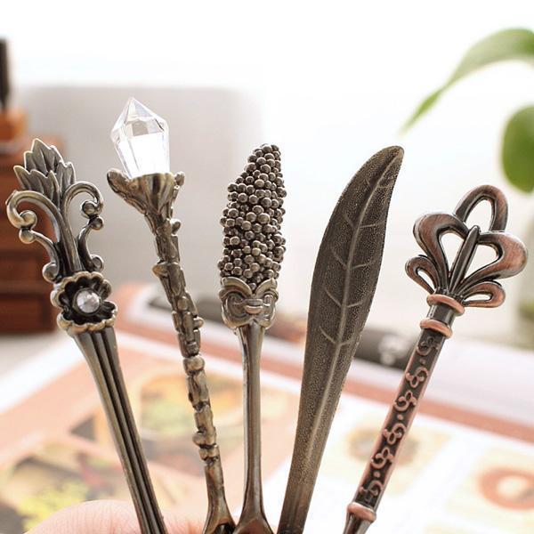 Whimsical Vintage Dessert Spoons (Set of 6)