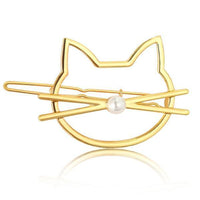 Thumbnail for Whiskered Cat Pearl Hair Clip