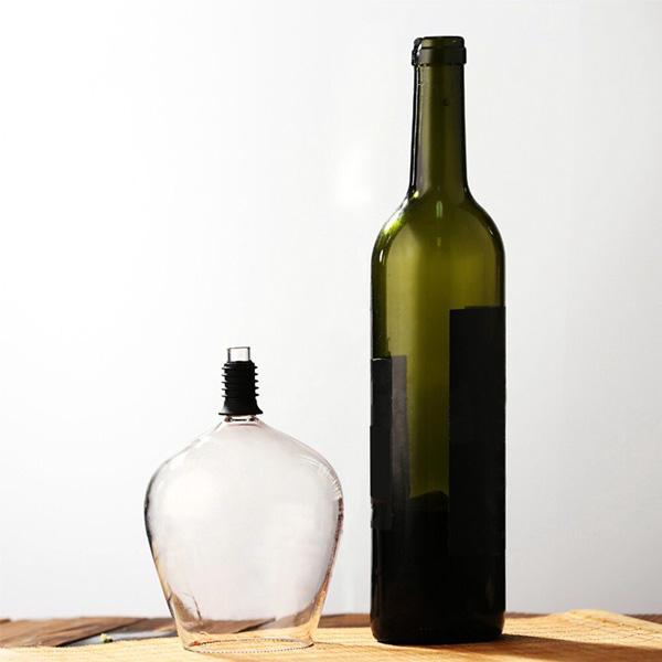 Wine Bottle Glass Topper Cup