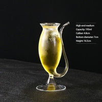 Thumbnail for Wine Glass with Built-in Straw