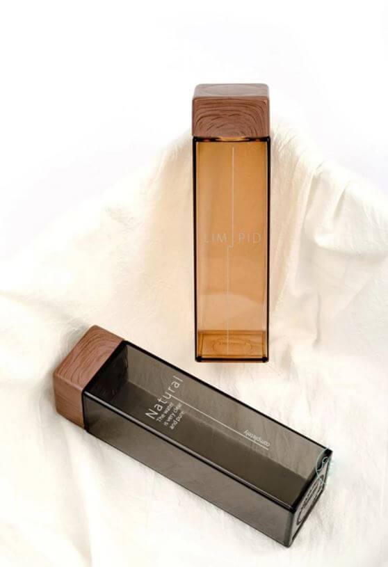Wood Grain Water Bottle PeekWise
