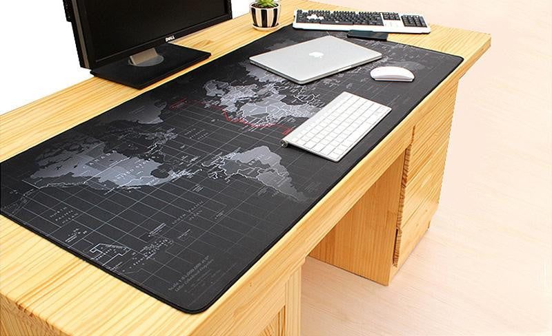 World Map Gaming Desk Pad - PeekWise