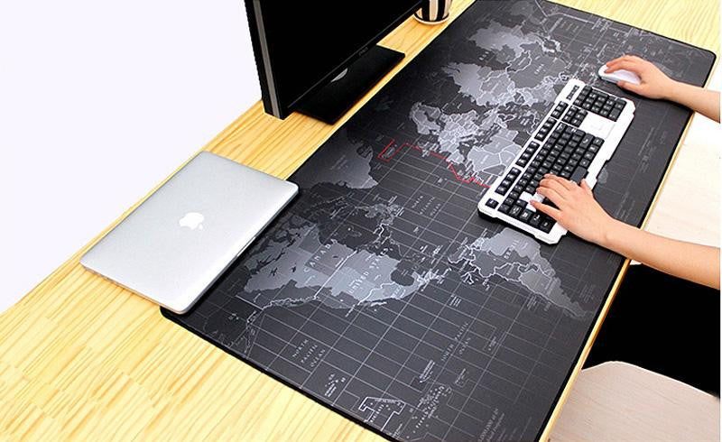 World Map Gaming Desk Pad - PeekWise