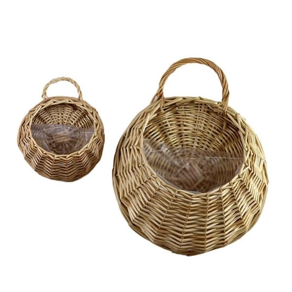 Woven Hanging Planter Wicker Basket