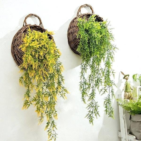 Woven Hanging Planter Wicker Basket