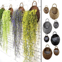 Thumbnail for Woven Hanging Planter Wicker Basket