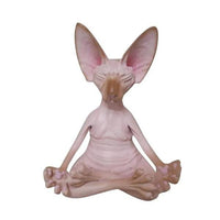 Thumbnail for Zen Yoga Pose Meditation Cat Figurine