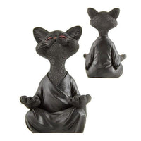 Thumbnail for Zen Yoga Pose Meditation Cat Figurine