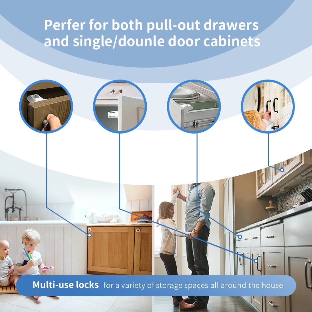 Adhesive Magnetic Cabinet Locks