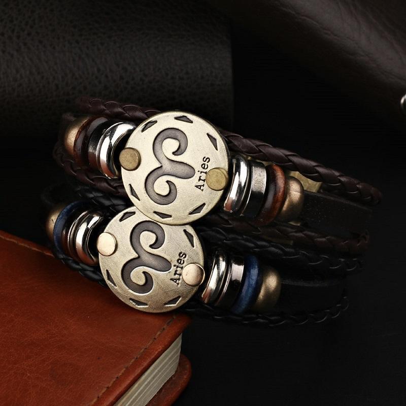 Italian Zodiac Bracelet 2018 (Black)