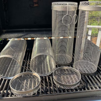 Thumbnail for Barbecue stainless steel wire mesh cylinder