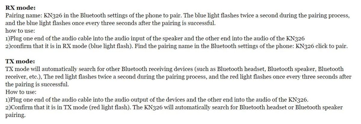 Bluetooth 5.0 Audio Transmitter & Receiver