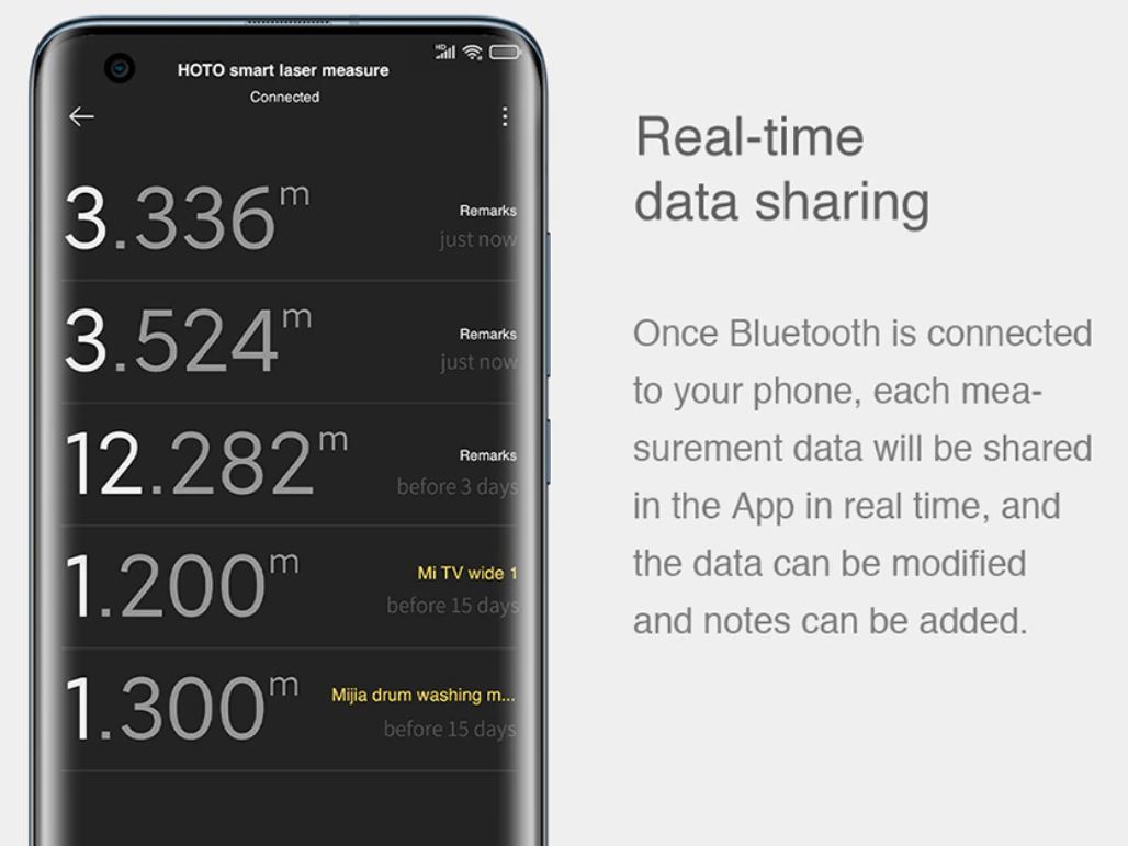 Bluetooth Laser Distance Measure