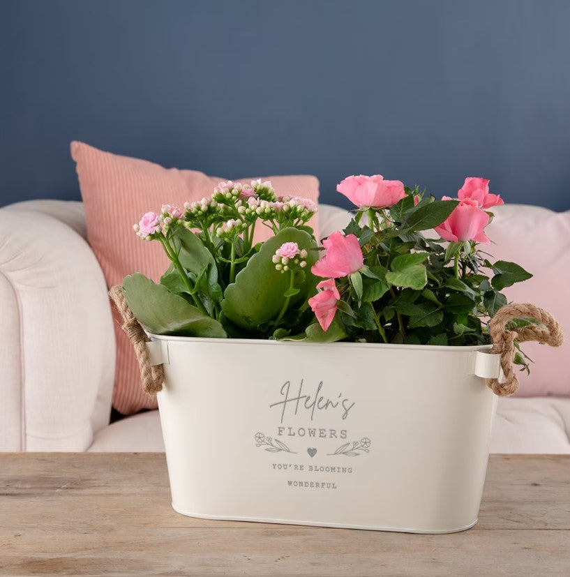The Personalized Metal Planter