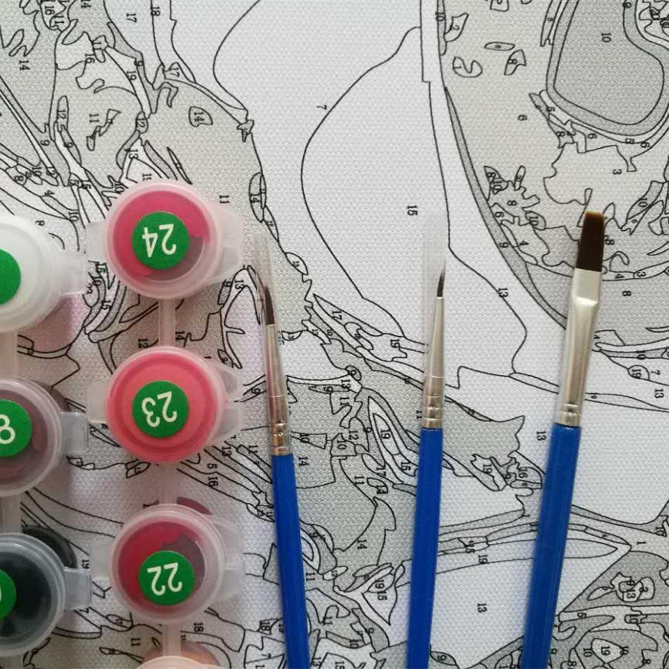 Color Splash Cat - Van-Go Paint-By-Number Kit