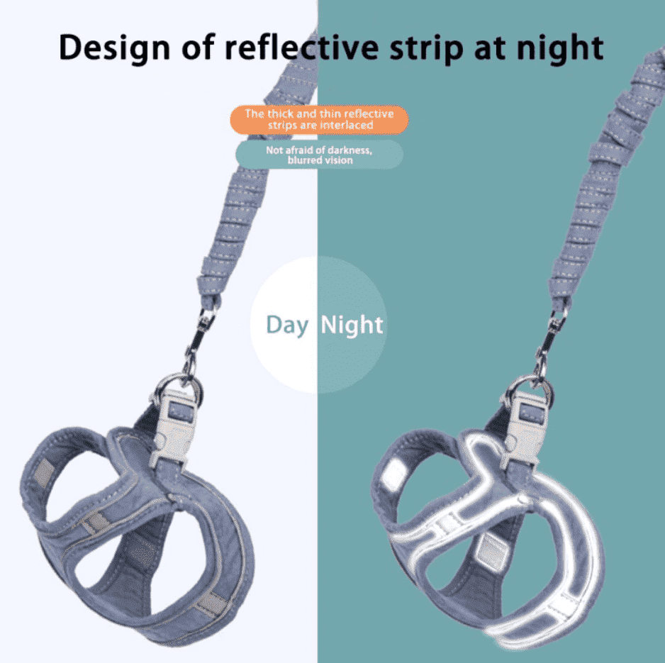 Reflective Cat harness leash PeekWise