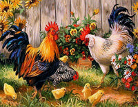 Thumbnail for Chickens in the Garden - GemPaint™ Kit
