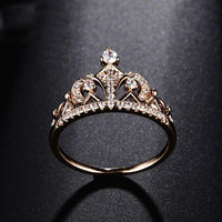 Thumbnail for Cubic Zirconia Princess Crown Ring