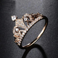 Thumbnail for Cubic Zirconia Princess Crown Ring